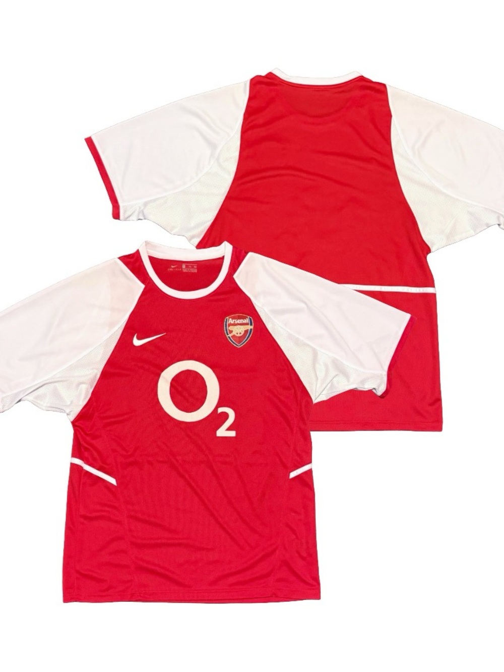 VTG Nike O2 Arsenal F.C. London Premier League 2002-2004 Home Soccer Jersey